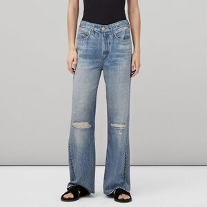 Rag & Bone Liquid Miramar Pant Drapey Super Soft Faux Denim Printed Lightweight